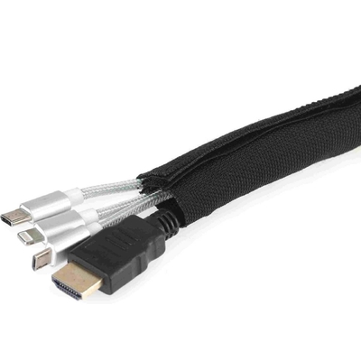 25x32m PET Cable Sleeve , 100m Expandable Braided Pet Black Cable Sleeve