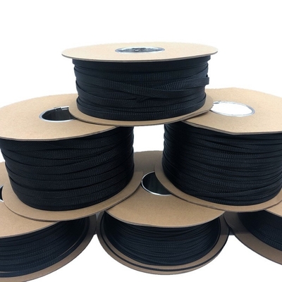 25x32m PET Cable Sleeve , 100m Expandable Braided Pet Black Cable Sleeve