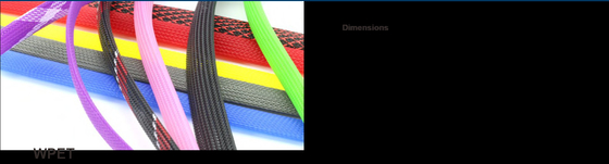High Abrasion Resistance PET Cable Sleeve With Good Flexibility -50°C To 150°C Easy To Bend