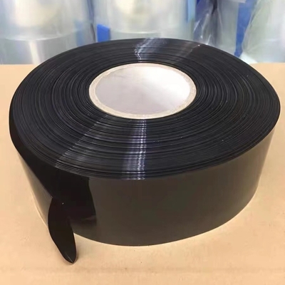 600V Plastic PVC Tube 300mm Black Heat Shrink Battery Wrap