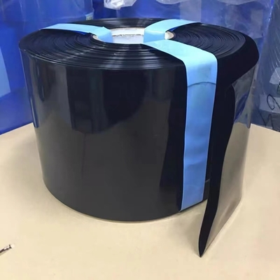 600V Plastic PVC Tube 300mm Black Heat Shrink Battery Wrap