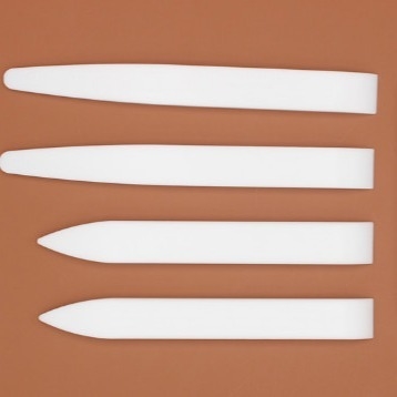 White Teflon Bone Folder Virgin PTFE Products For Greeting Card