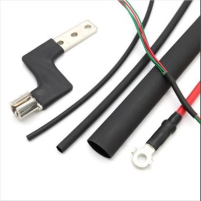 Хорошая цена 3/32 трубопроводов полиолефина трубки сокращения жары прилипателя стены 2.4mm черного галоида свободных двойных онлайн